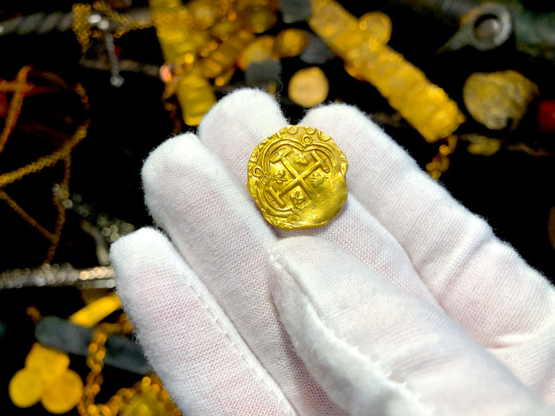 Colombia 2 Escudos 1660 "Full 4 Digit Date" RAW Pirate Gold Coins 5