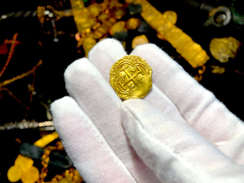 Colombia 2 Escudos 1660 "Full 4 Digit Date" RAW Pirate Gold Coins 3