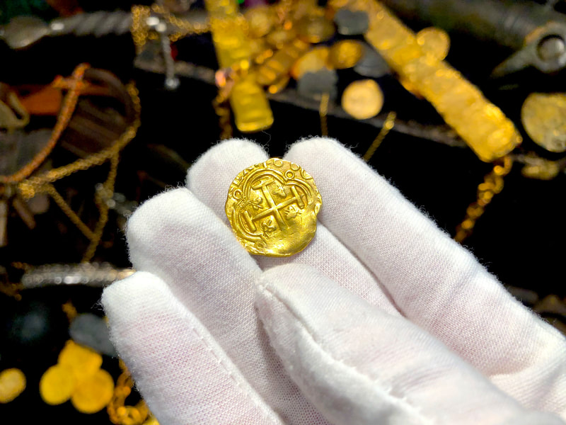 Colombia 2 Escudos 1660 "Full 4 Digit Date" RAW Pirate Gold Coins 9