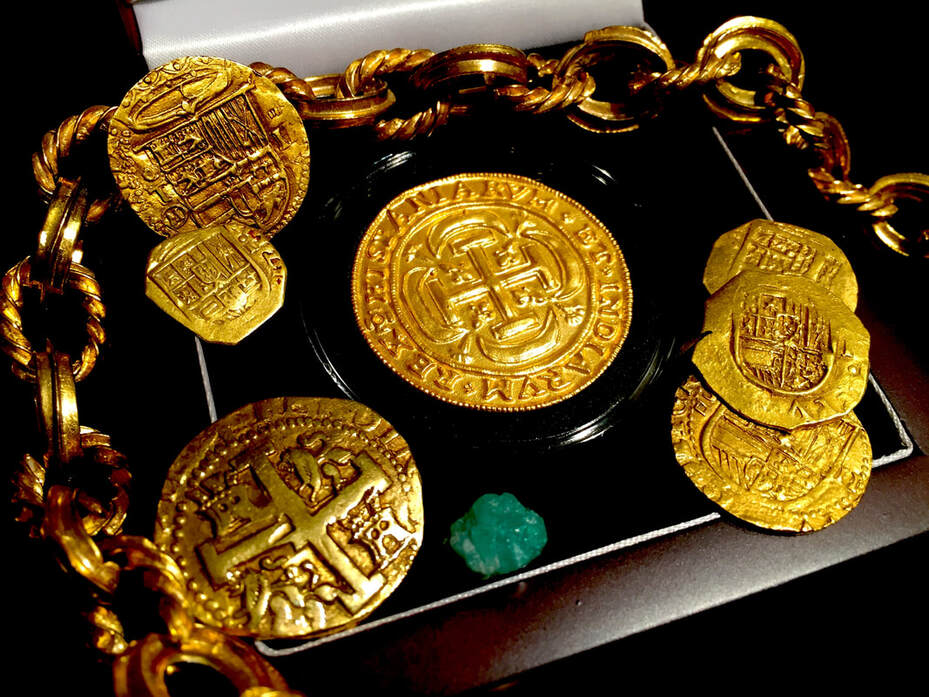 Mexico 1715 Fleet Royal Gold Electroplated Shipwreck Treasure Coin