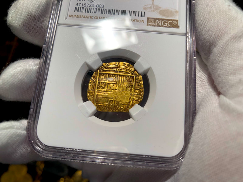 Spain 2 Escudos 1590 "Dated" NGC 40 3