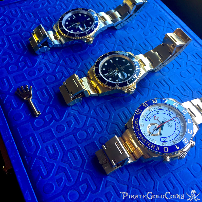 Rolex Two Tone Submariner with Blue Face 4