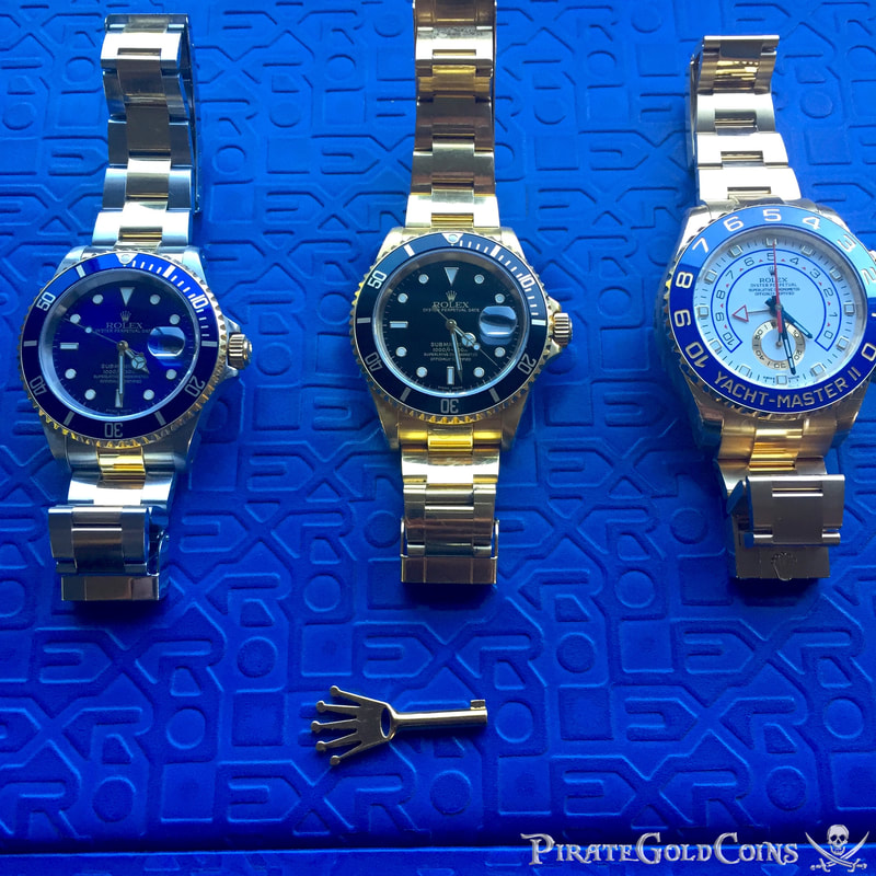 Rolex Two Tone Submariner with Blue Face 3