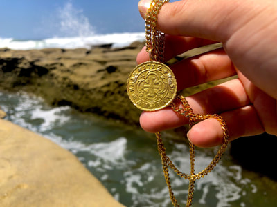 Spain 4 Escudos 1712 "Full Date" with Bail Pirate Gold Coins Treasure Jewelry 7