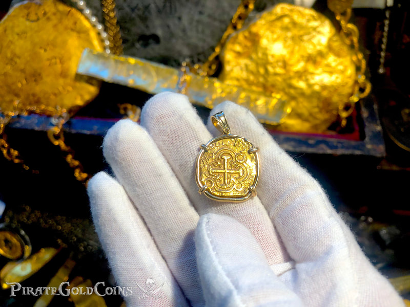 Colombia 2 Escudos 1701-15 Pendant Treasure Jewelry 3