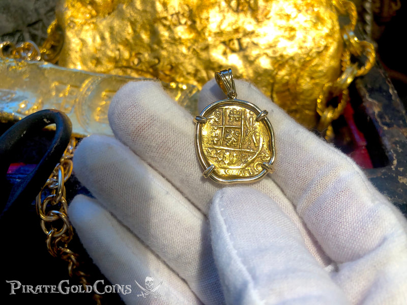 Colombia 2 Escudos 1701-15 Pendant Treasure Jewelry 5