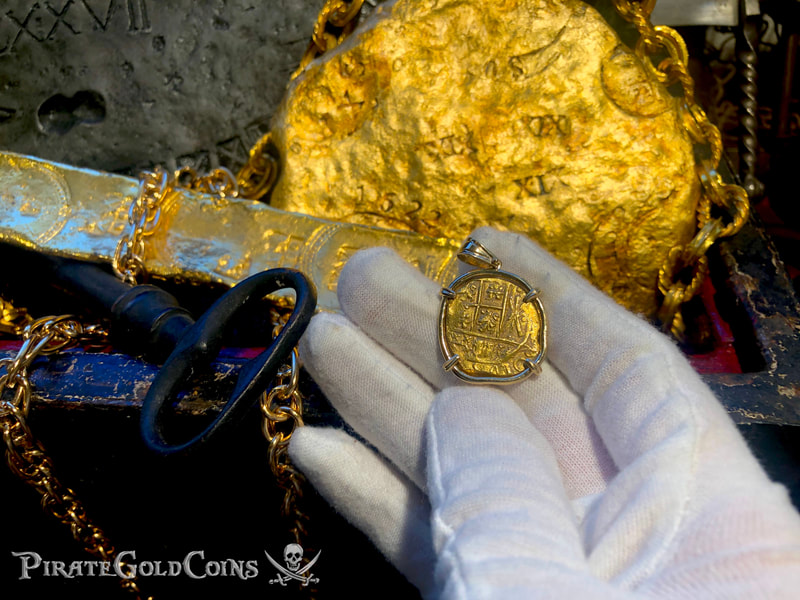 Colombia 2 Escudos 1701-15 Pendant Treasure Jewelry 7