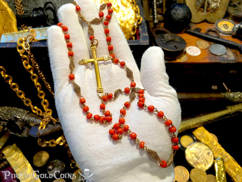 Gold and Coral Rosary from the 1715 Fleet Shipwreck 2