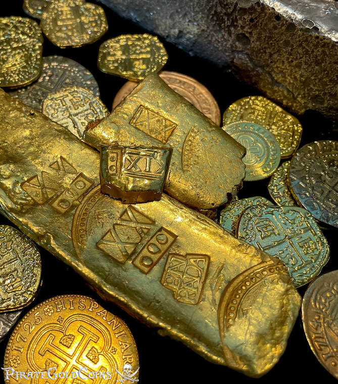 Golden Fleece 1550 Shipwreck Gold Bar Clip (14.24 grams)