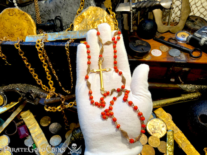 Gold and Coral Rosary from the 1715 Fleet Shipwreck 20