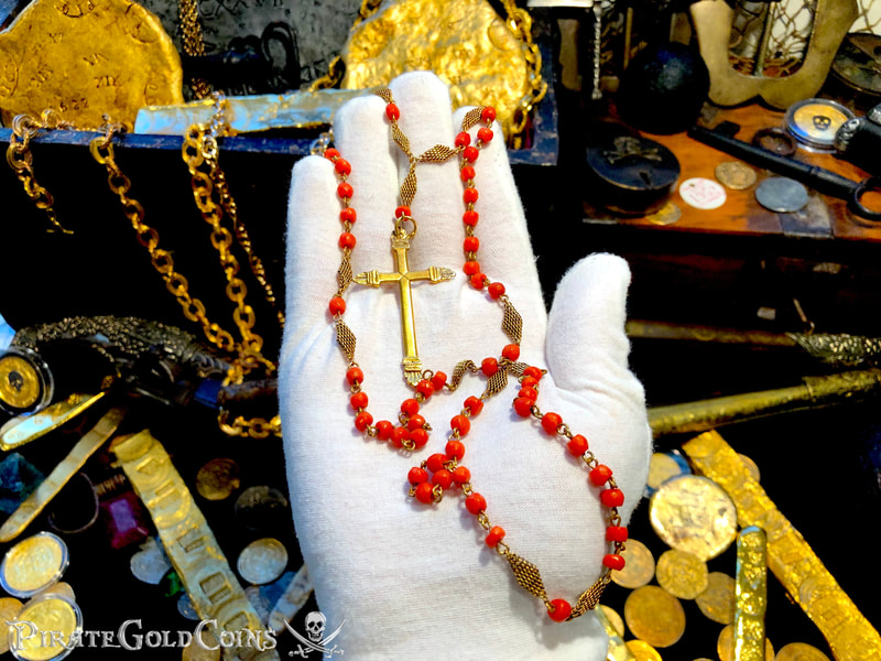 Gold and Coral Rosary from the 1715 Fleet Shipwreck 22