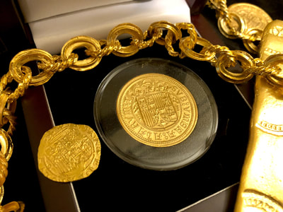 Reproduction Spain 2 Excellentes 1476 Pirate Gold Coins Treasure 9