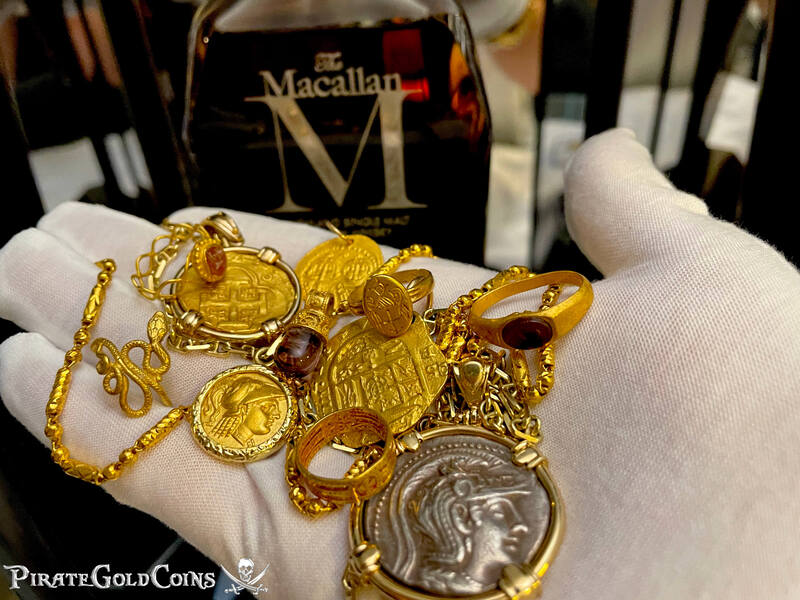 Gold Roman Ring 3rd Century AD with Dolphin Gemstone 3