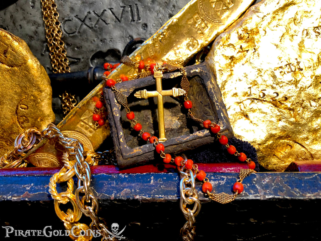 Gold and Coral Rosary from the 1715 Fleet Shipwreck