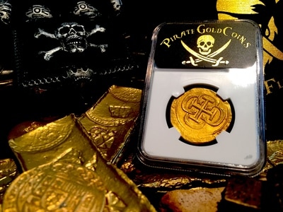 Mexico  8 Escudos  1715  "Full Date - 1715 Plate Fleet Shipwreck"  NGC 55 8