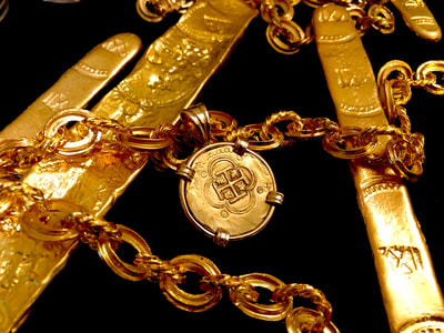 Spain 4 Escudos 1556-98 18kt Gold Pendant Shipwreck Jewelry Treasure Coin 7