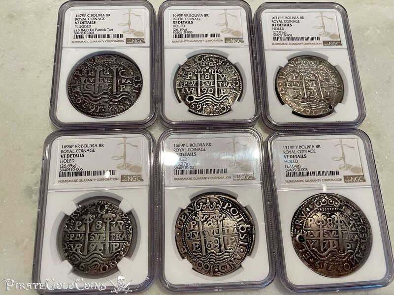 Bolivia 8 Reales 1669 "Royal - Triple Dated" NGC VF 37