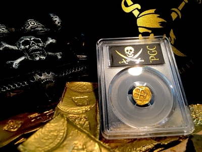 ​Spain  1 Escudo 1556-98  "Visible SB"   Gold Doubloon Coin  PCGS 35 7