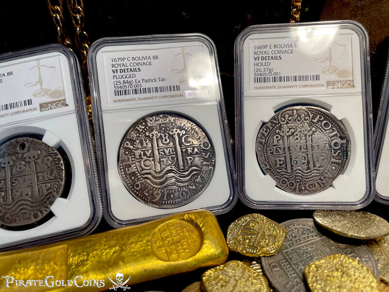 Bolivia 8 Reales 1669 "Royal - Triple Dated" NGC VF 2