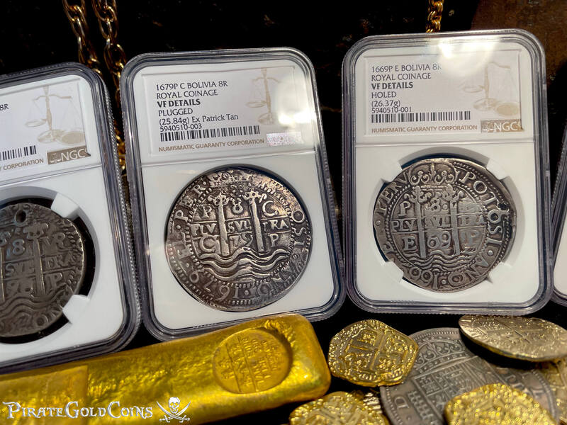 Bolivia 8 Reales 1669 "Royal - Triple Dated" NGC VF 3
