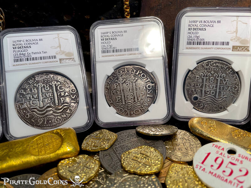 Bolivia 8 Reales 1669 "Royal - Triple Dated" NGC VF 9