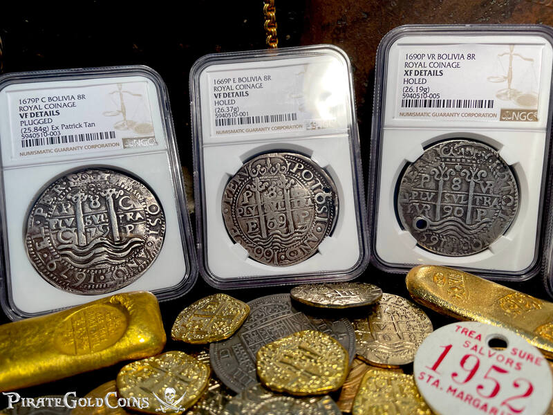 Bolivia 8 Reales 1669 "Royal - Triple Dated" NGC VF 10