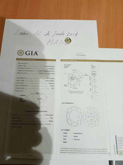 10.10 Carat Fancy Yellow Cushion Cut Pirate Gold Coins Treasures of Earth 3