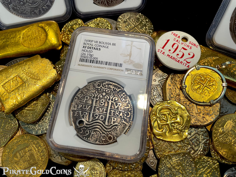 Bolivia 8 Reales 1690 "Royal Coinage" NGC XF 16