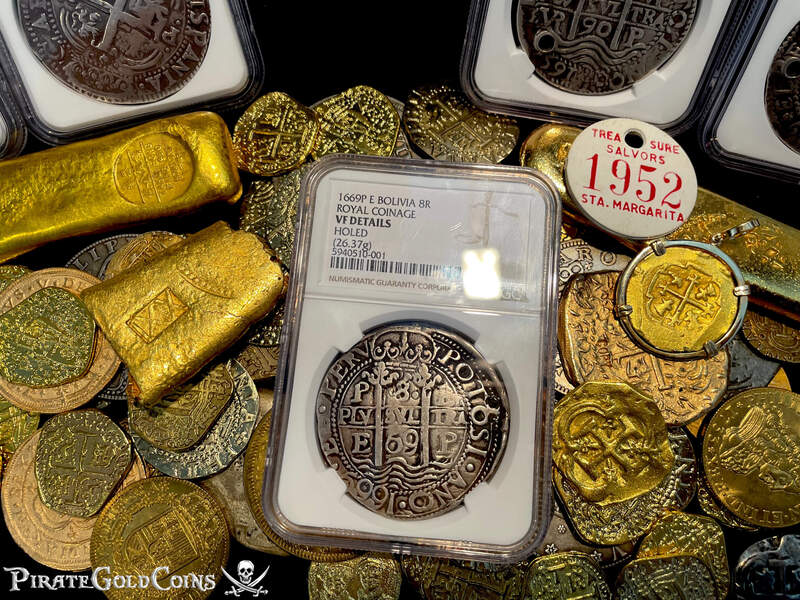 Bolivia 8 Reales 1669 "Royal - Triple Dated" NGC VF 5