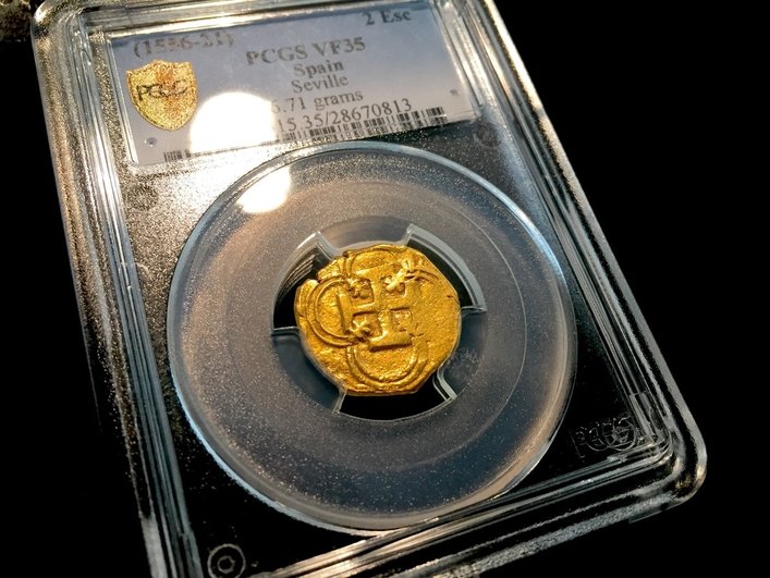 Spain  1 Escudo  1598-1621  "Philip III"  PCGS 35