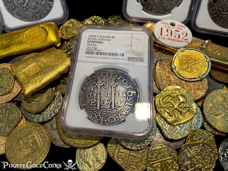 Bolivia 8 Reales 1669 "Royal - Triple Dated" NGC VF 29