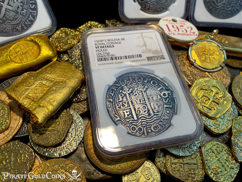 Bolivia 8 Reales 1669 "Royal - Triple Dated" NGC VF 23