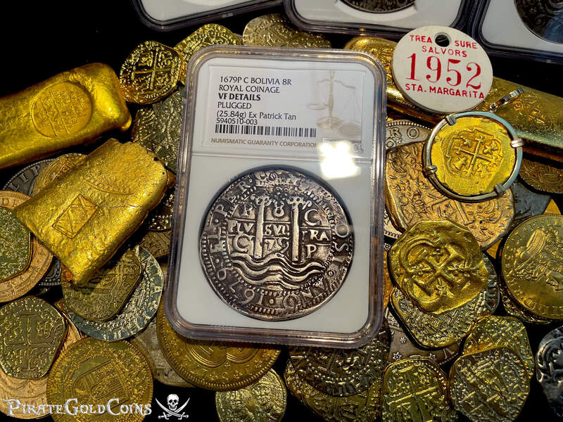 Bolivia 8 Reales 1679 "Royal Coinage- Triple Dated" NGC VF Dets