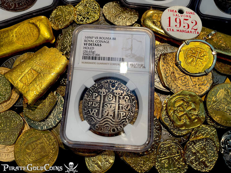 Bolivia 8 Reales 1696 "Royal Coinage ~ Finest & Only 1!" NGC VF 22