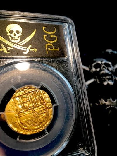 Spain  2 Escudos  "Fully Dated!" 1591/0  Philip II  PCGS 45 4