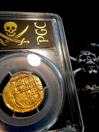 Spain  2 Escudos  "Fully Dated!" 1591/0  Philip II  PCGS 45 6