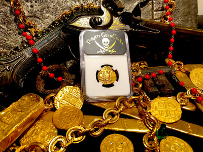 Spain 2 Escudo 1617 "Full Date" NGC 50 Pirate Gold Coins Treasure 16