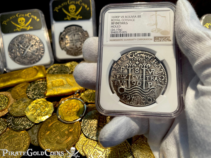 Bolivia 8 Reales 1690 "Royal Coinage" NGC XF 11