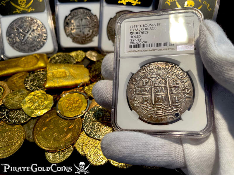 Bolivia 8 Reales 1671 "Royal Coinage" NGC XF Dets 3