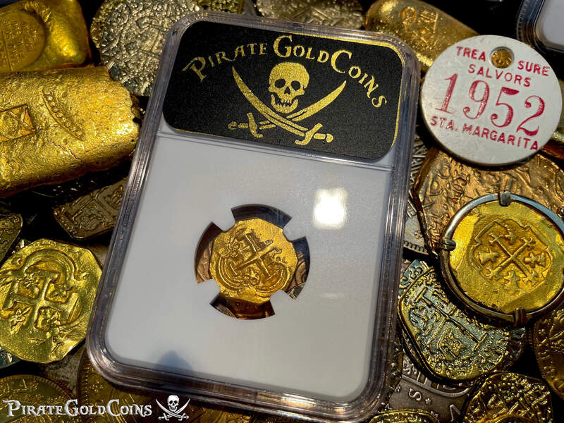 Colombia 2 Escudos 1700-13 "1715 Fleet Shipwreck" NGC UNC Dets 2