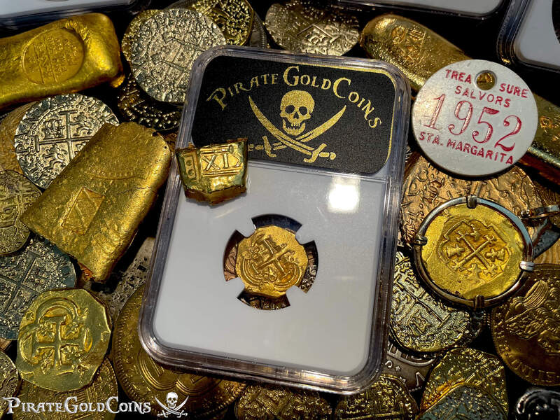 Colombia 2 Escudos 1700-13 "1715 Fleet Shipwreck" NGC UNC Dets 13