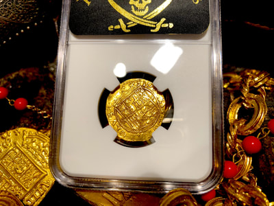 Spain 1 Escudo 1516-56 "Charles & Joanna" NGC 55 6