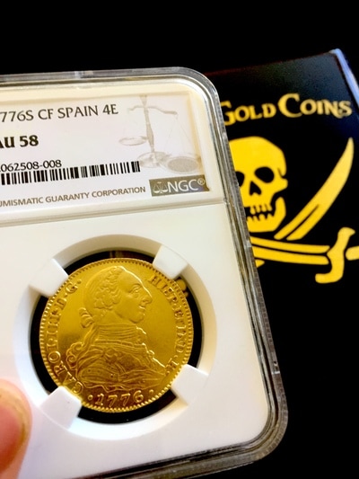 Spain 4 Escudos 1776  "Charles II - Finest Known!"  NGC 58 4