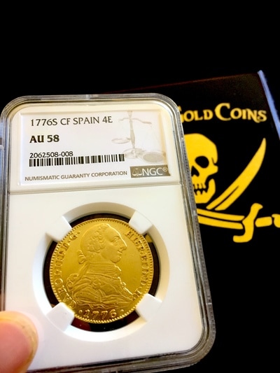Spain 4 Escudos 1776  "Charles II - Finest Known!"  NGC 58 7