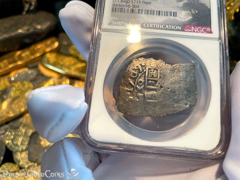 Mexico 4 Reales 1709 "Full Date- 1715 Fleet Shipwreck" NGC VF