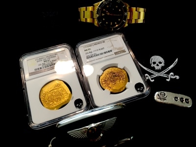 Mexico  8 Escudos  1715  "Full Date - 1715 Plate Fleet Shipwreck"  NGC 55 13