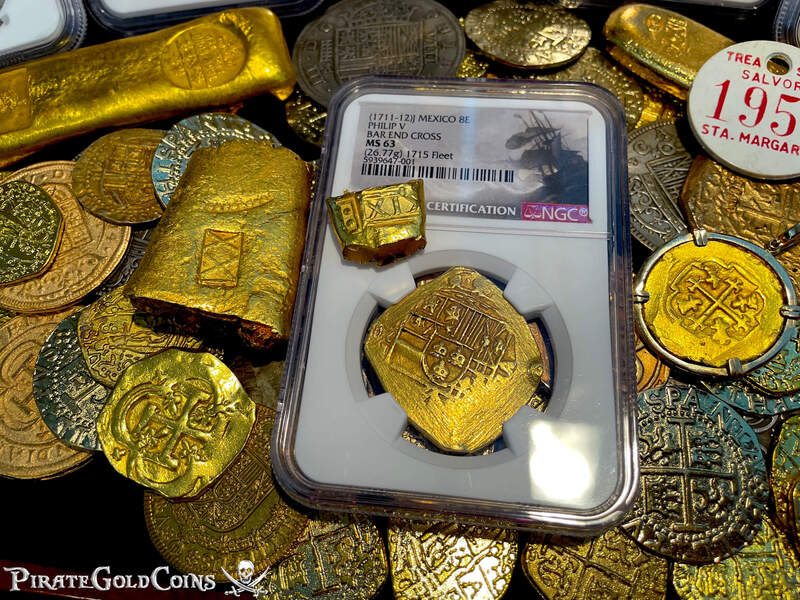 Mexico 8 Escudos 1711-12 "From 1715 Fleet Shipwreck" NGC 63 5