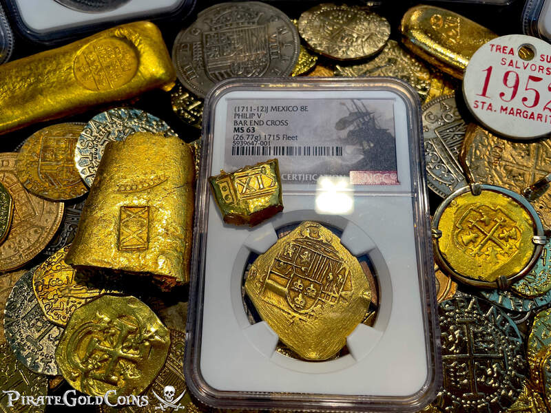 Mexico 8 Escudos 1711-12 "From 1715 Fleet Shipwreck" NGC 63 12