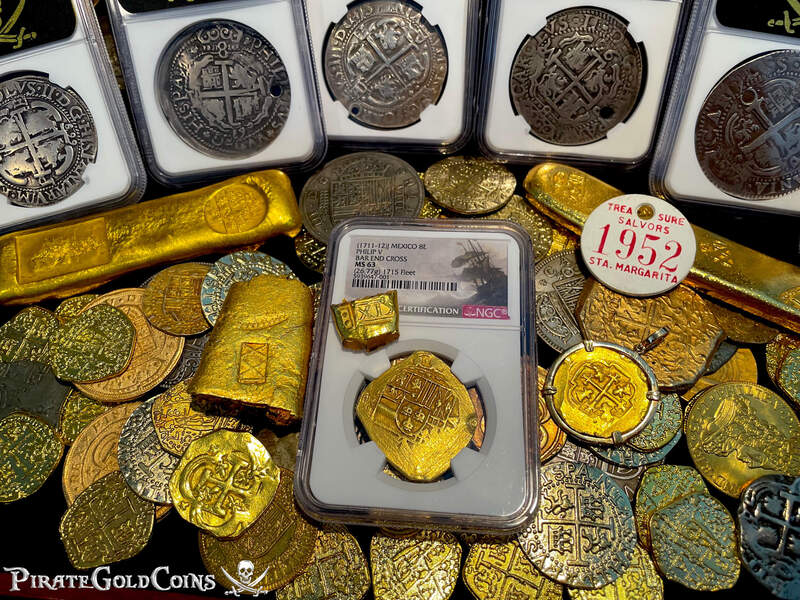 Mexico 8 Escudos 1711-12 "From 1715 Fleet Shipwreck" NGC 63 19