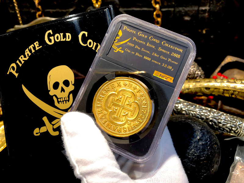 Spain 8 Escudos 1723 Gold Plated Pirate Gold Coins Shipwreck Collection 8